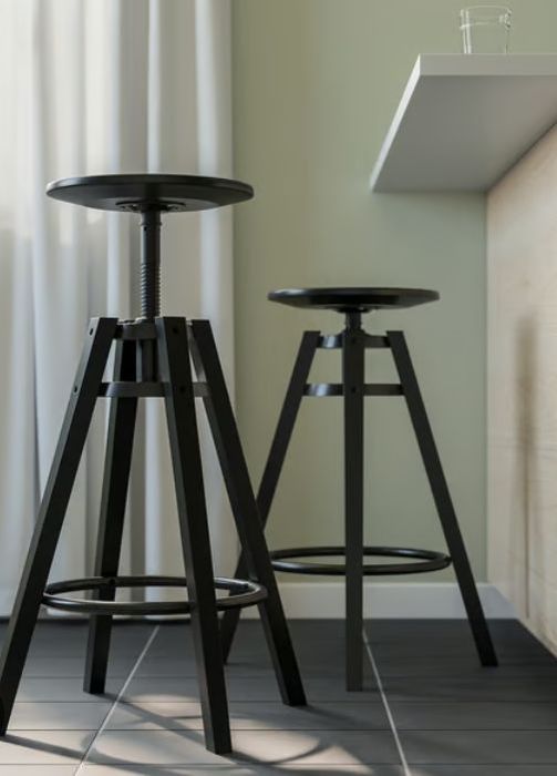 Стильные барные табуретки ИКЕА. Дерево