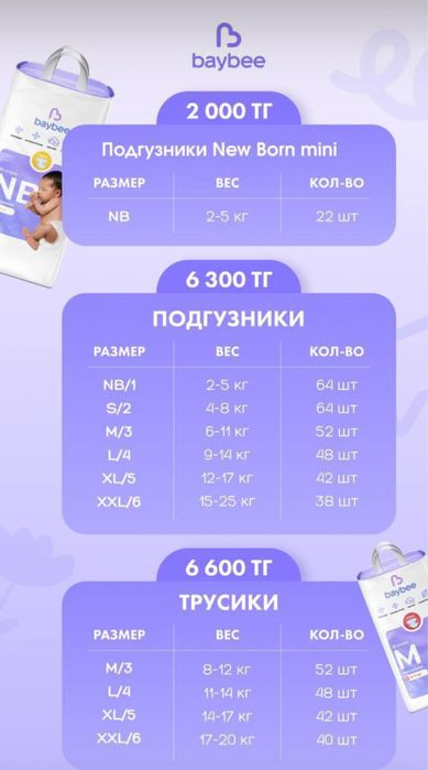 Подгузники и трусики от Baybee
