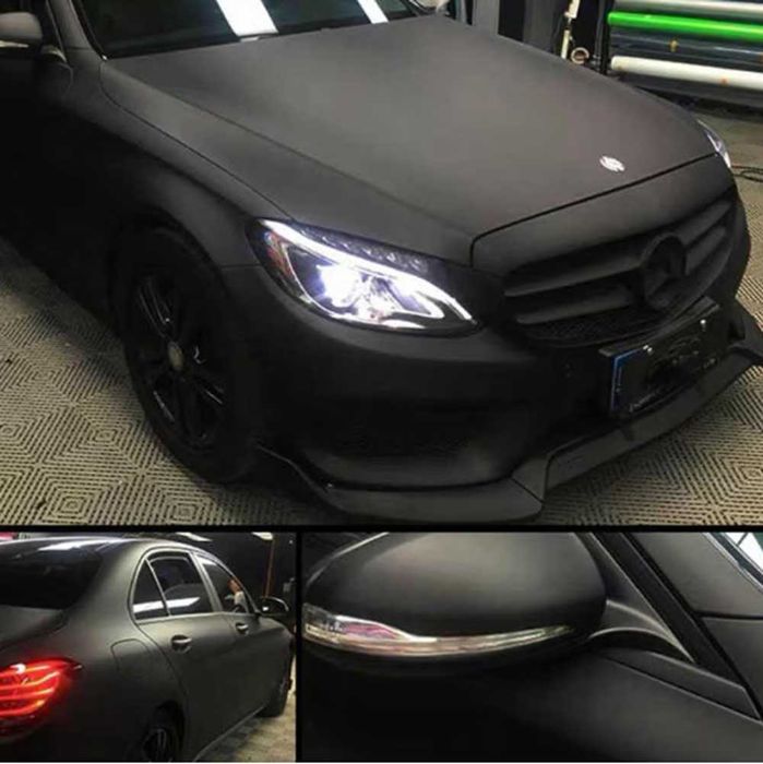 Автомобилно Фолио Черен Мат - 1.52 х 1 метър.