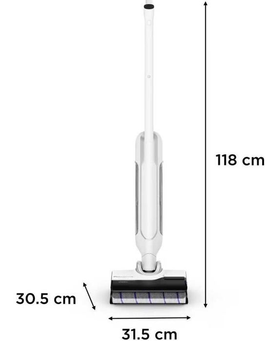 Aspirator vertical fara fir cu spalare Rowenta X-Clean 10 YY7540RO, 200W, 550 RPM - RESIGILAT