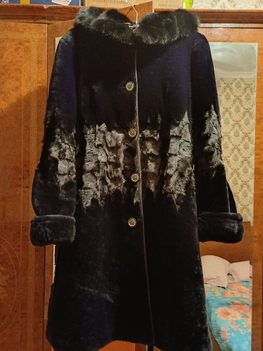 Норковая  и мутон Шуба
