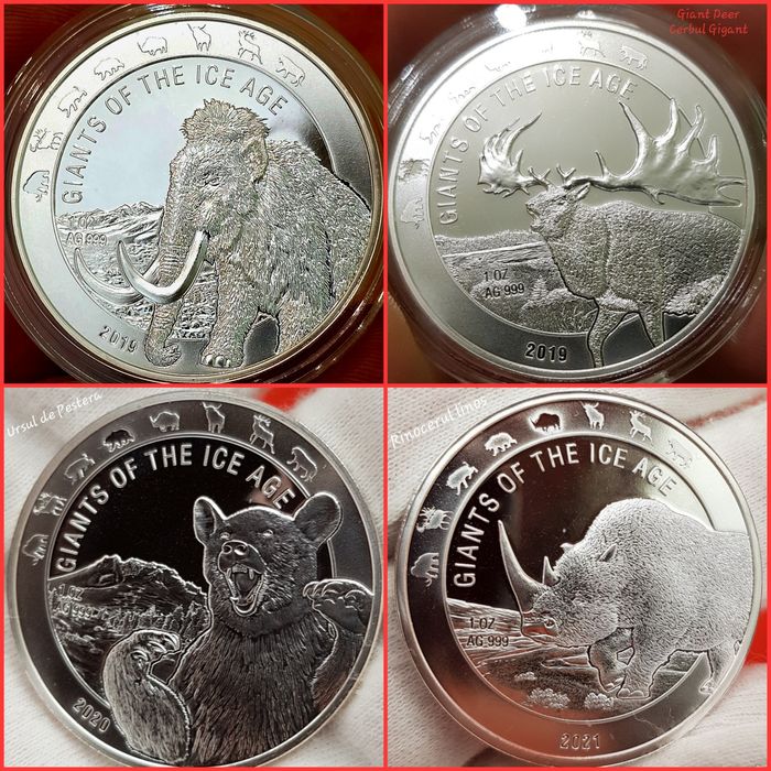 Leul Cehiei, Uriasi ai Epocii de Gheata monede lingou argint 999