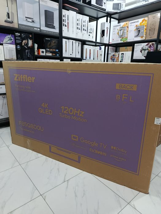 Телевизор Ziffler 100" Q800U QLED 4K 120/144Hz Google TV — Новый