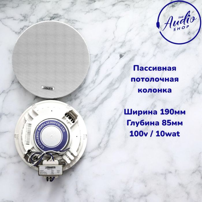 Настенные, потолочные, всепогодные колонки и усилители к ним.