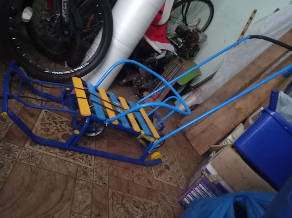 Санки со съемной ручкой