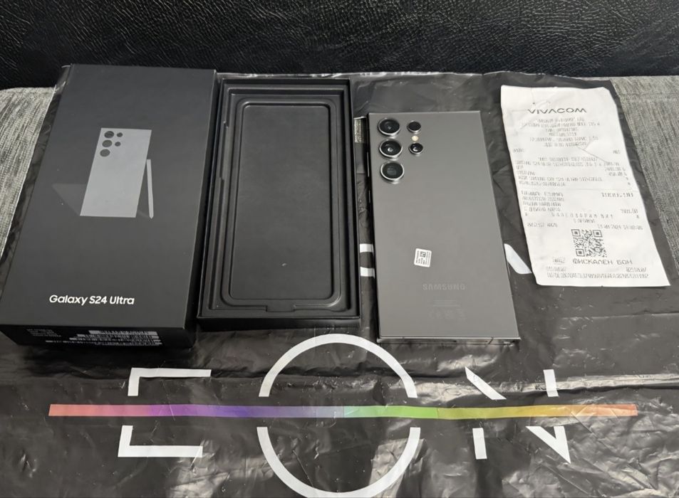 512GB Samsung S24 Ultra Гаранция Vivacom 2026г. Black | Черен