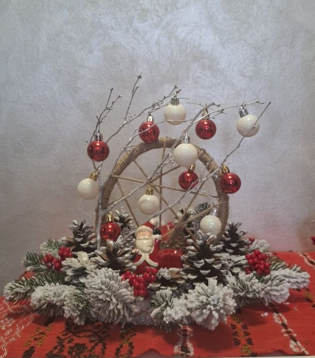 Aranjamente de crăciun făcute manual