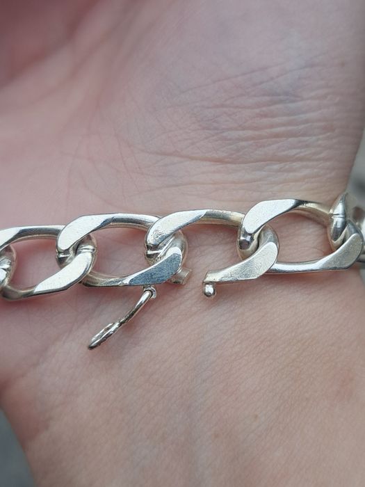 Bratara argint masiv Franta cu placuta