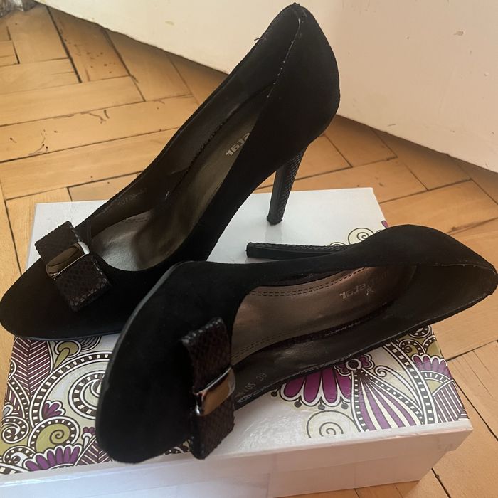 Дамски официални обувки - велур