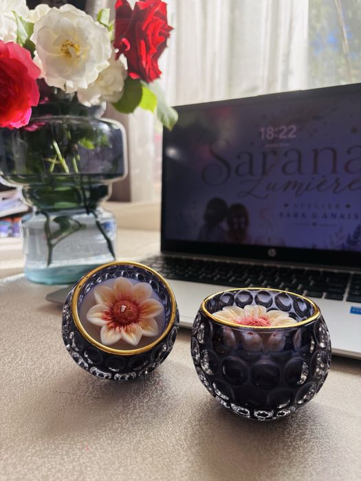Lumânări artizanale premium | Flori din ceară | Decor & Cadouri
