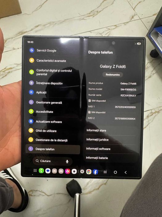 Vand Samsung Z Fold6