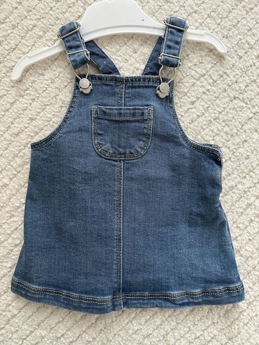 Дънкова рокля за бебе 0-4м Okaidi