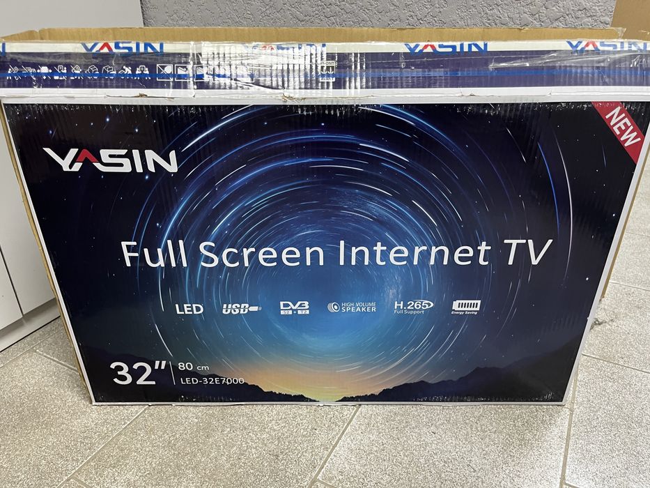 Телевизор Yasin 32-81 см лот 934746(Костанай)1021