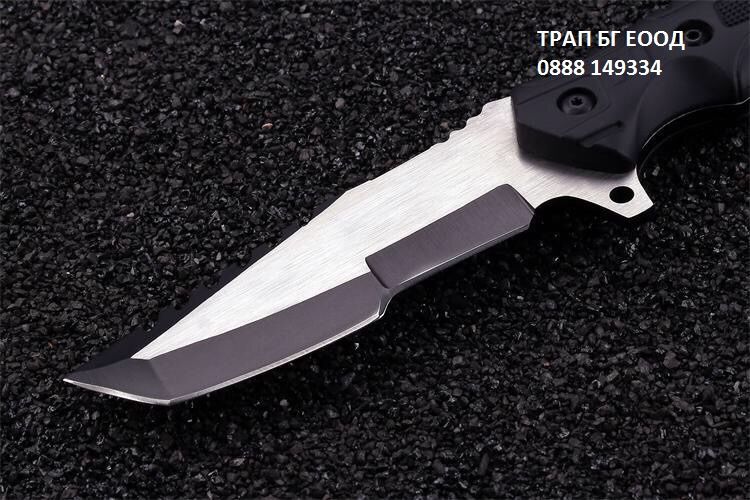 Нож за оцеляване, лов, тактически ФУЛ ТАНГ с полимерна кания !