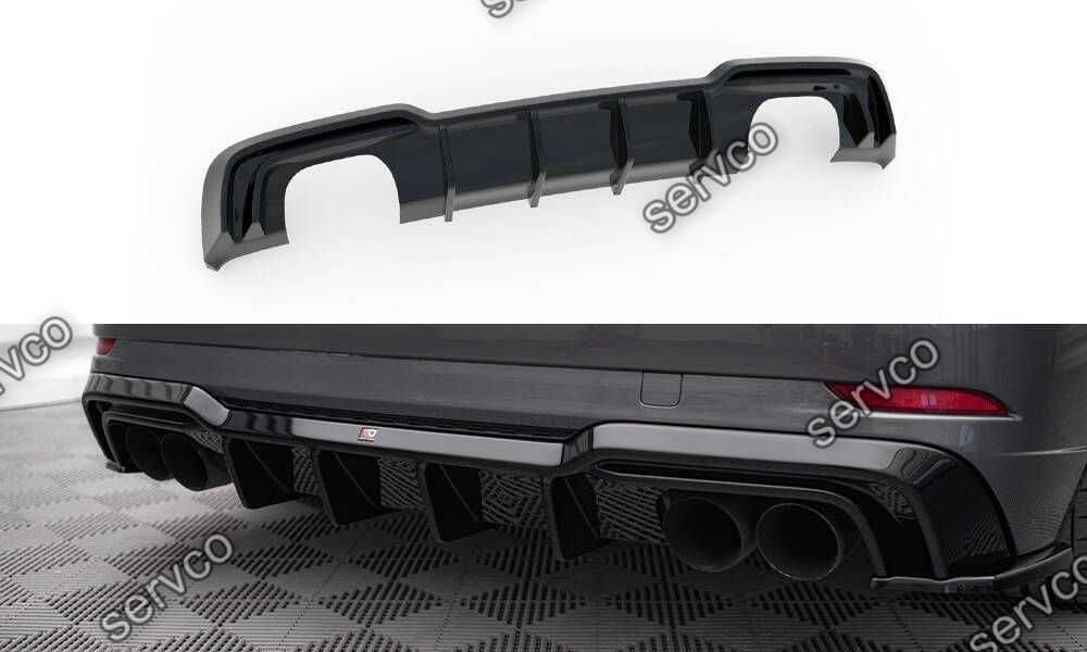 Prelungire difuzor bara spate Audi A3 SLINE S3 Sportback 8V Facelift 2016-2020 v30 - Maxton Design