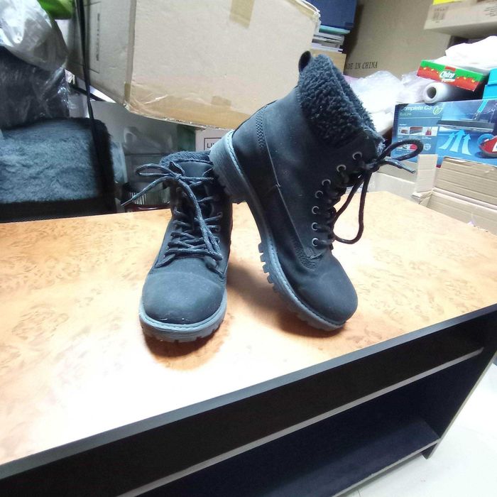 DeFacto детски боти черни №36