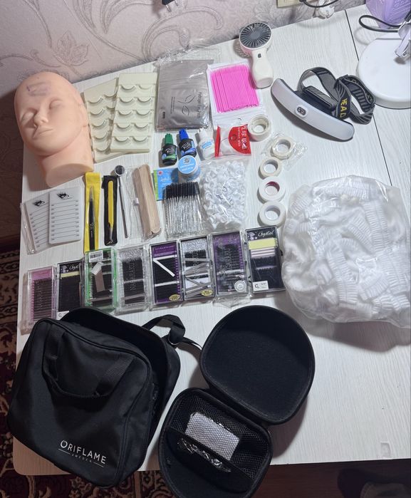 Набор для наращивание ресниц со всеми штучками