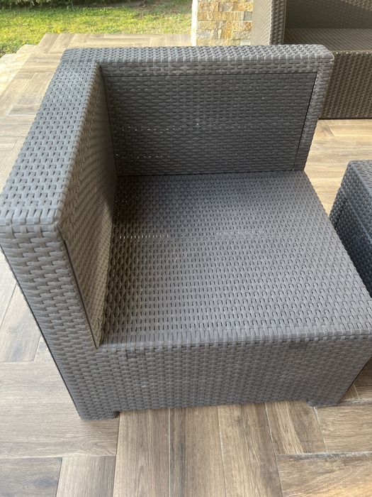 Set terasa coltar modular cu masa