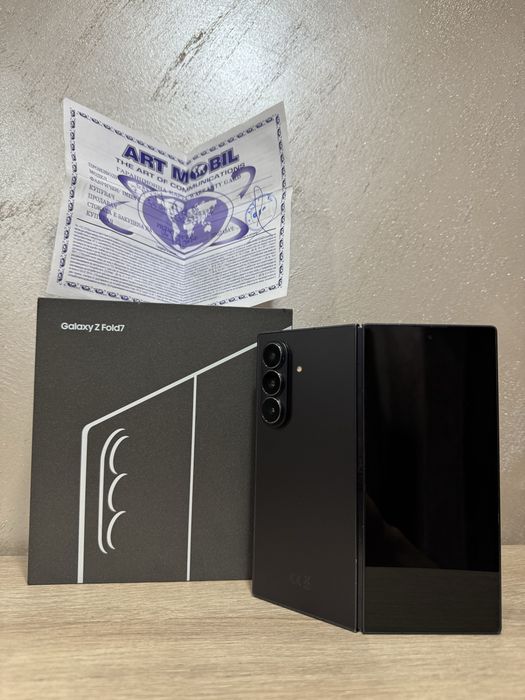 Samsung Galaxy Z Fold7 | 256GB | 24 м. гаранция | Jet Black / Черен