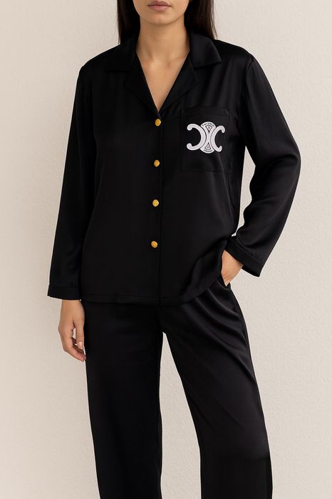 Пижамный шелковый костюм celin для любого случая 2026