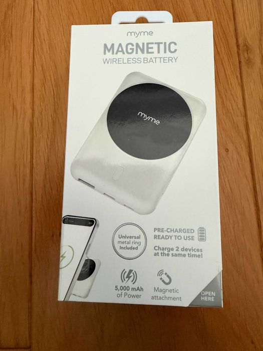 Безжична външна батерия MyMe Magnetic Wireless Power Bank 5000mAh