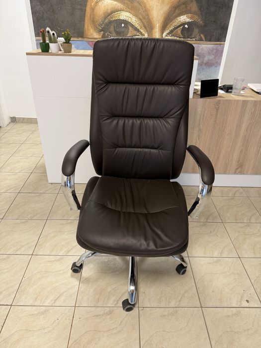 Scaun birou directorial, poliuretan, maro