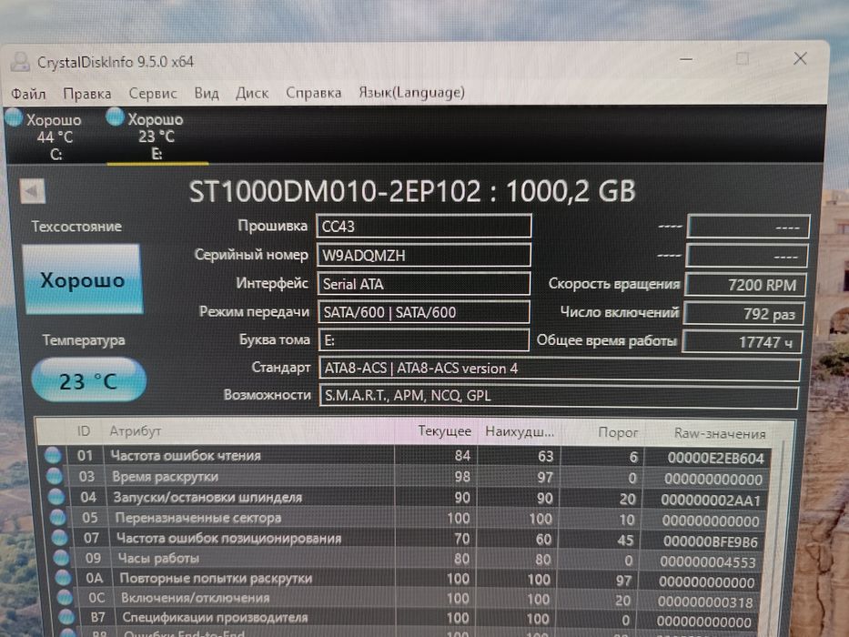 Жёсткий диск 1ТБ HDD