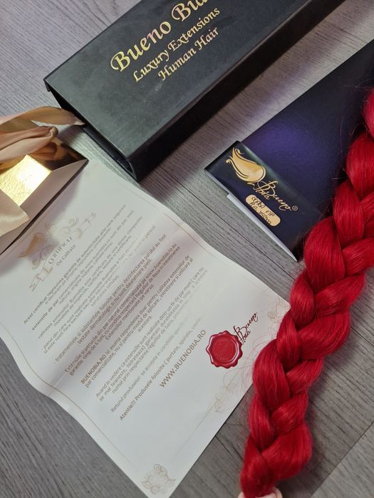 Coadă păr natural BuenoBia VIP 75cm! Extensie păr