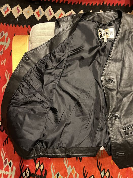 Ретро кожен елек Ричи