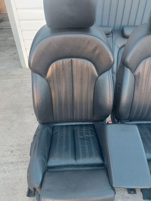 Set interior piele neagra S-line AUDI A6 C7 4G Model 2011-2018
