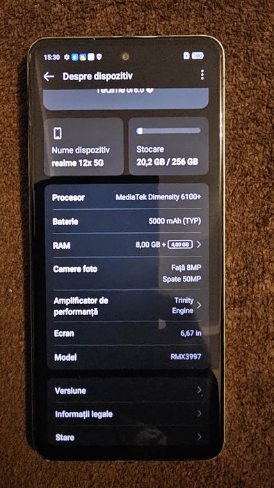 Realme 12x 5g 8gb/265gb