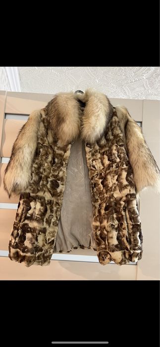 Шуба лисий 42-44 размер