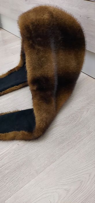 Новый Норковый капор капюшон