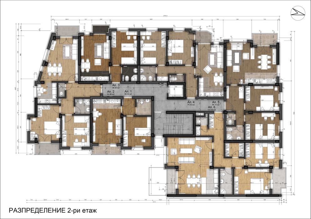 Продава се Тристаен апартамент в София, Левски В - 120 кв.м за 1651 €/кв.м - Снимка #3