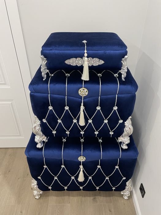 Набор сундуков из бархата