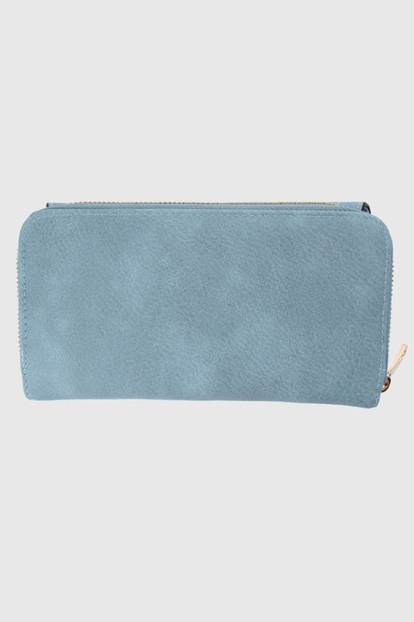 НОВО! ЛИКВИДАЦИЯ! Дамско портмоне с капси-светло синьо