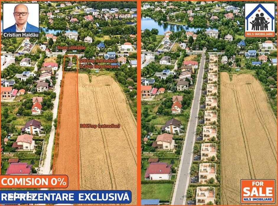 Teren 5160mp - Balotesti - Ilfov | Toate utilitatile! | Comision 0!