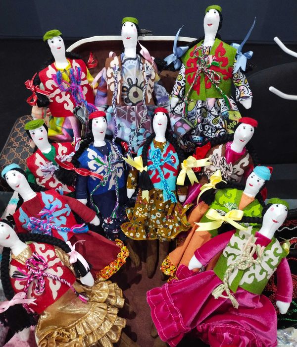 Текстильная кукла казашка