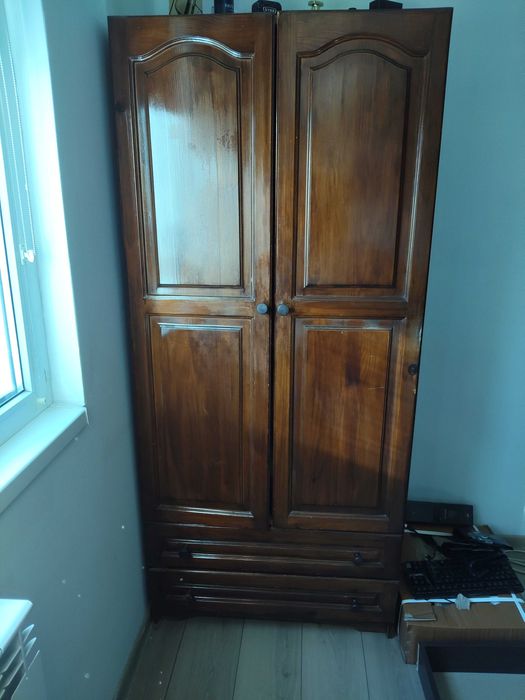 Спалня комплект с ракла, гардероб, матрак, бюро