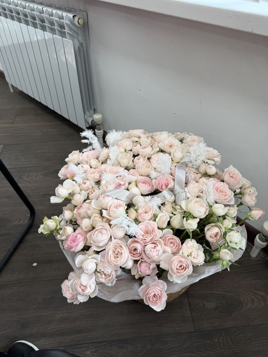 Букет в корзине, селин