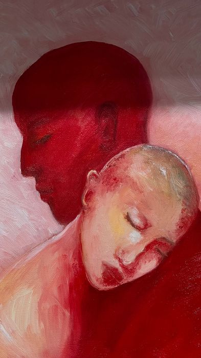 Pictura in ulei pe panza - “Vulnerabilitate” 46x33cm