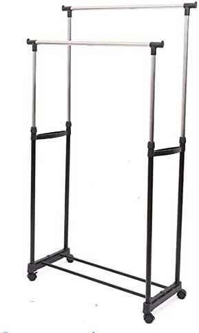 Метален двоен щендер за дрехи с регулируема височина Double Pole