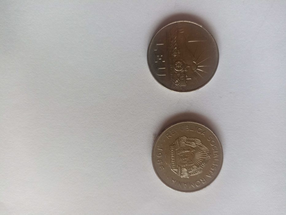 Moneda de 1 leu și 3 lei