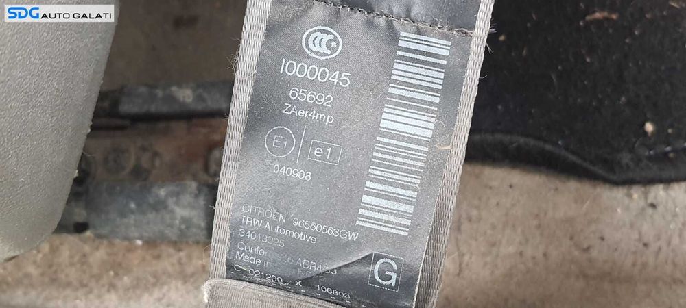 Airbag din Scaun Dreapta Fata Pasager Citroen C5 2008 - 2017 [C1335]