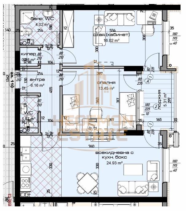 Продава се Тристаен апартамент в Варна, Младост 1 - 102 кв.м за 835 €/кв.м - Снимка #1