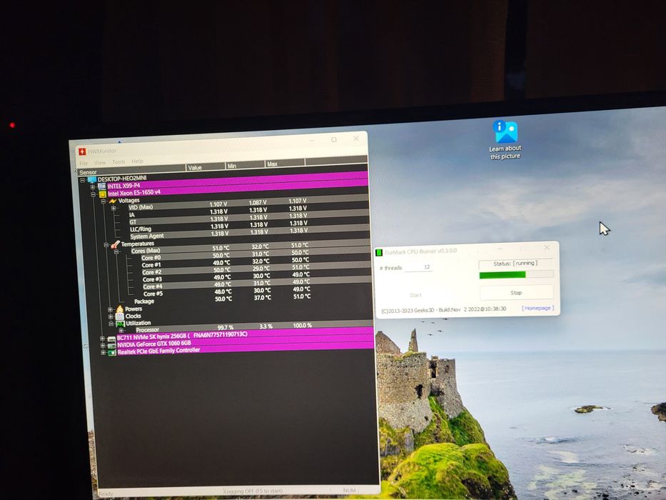 PC Gaming CPU 6/12, 3.6/4.0 GHz, GPU 1060/1070, RAM 16/64 GB, M2