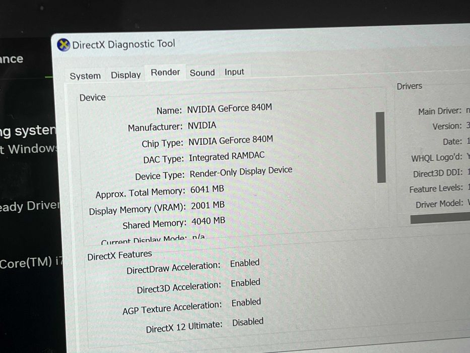 Laptop ASUS UX303L i7 8GB SSD 240GB 840M defect baterie