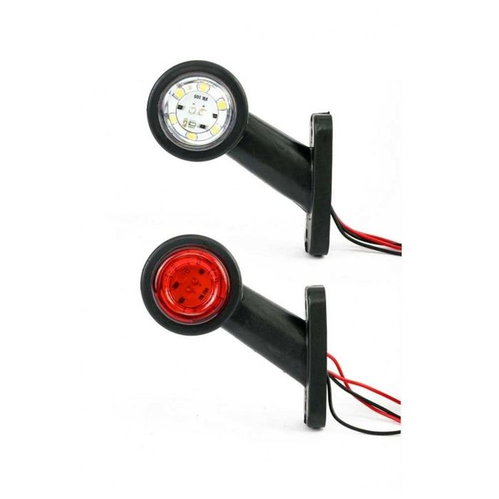 2 БРОЯ 12V 24V LED Диодно Мини рогче габарит за бус платформа камион гр ...
