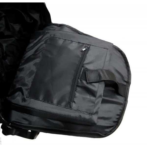 Раница за мотор, карбон, водоустойчива, твърд гръб, 50см., 30л