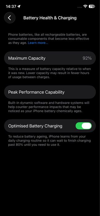 Iphone 12 92% батерия отлично състояние